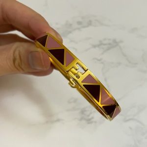 FENDI• “Fendista” Narrow Bi-Color Bracelet
